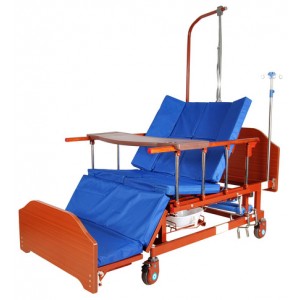 Кровать многофункциональная механическая Е-45А с боковым переворачиванием, туалетным устройством и функцией кардиокресло